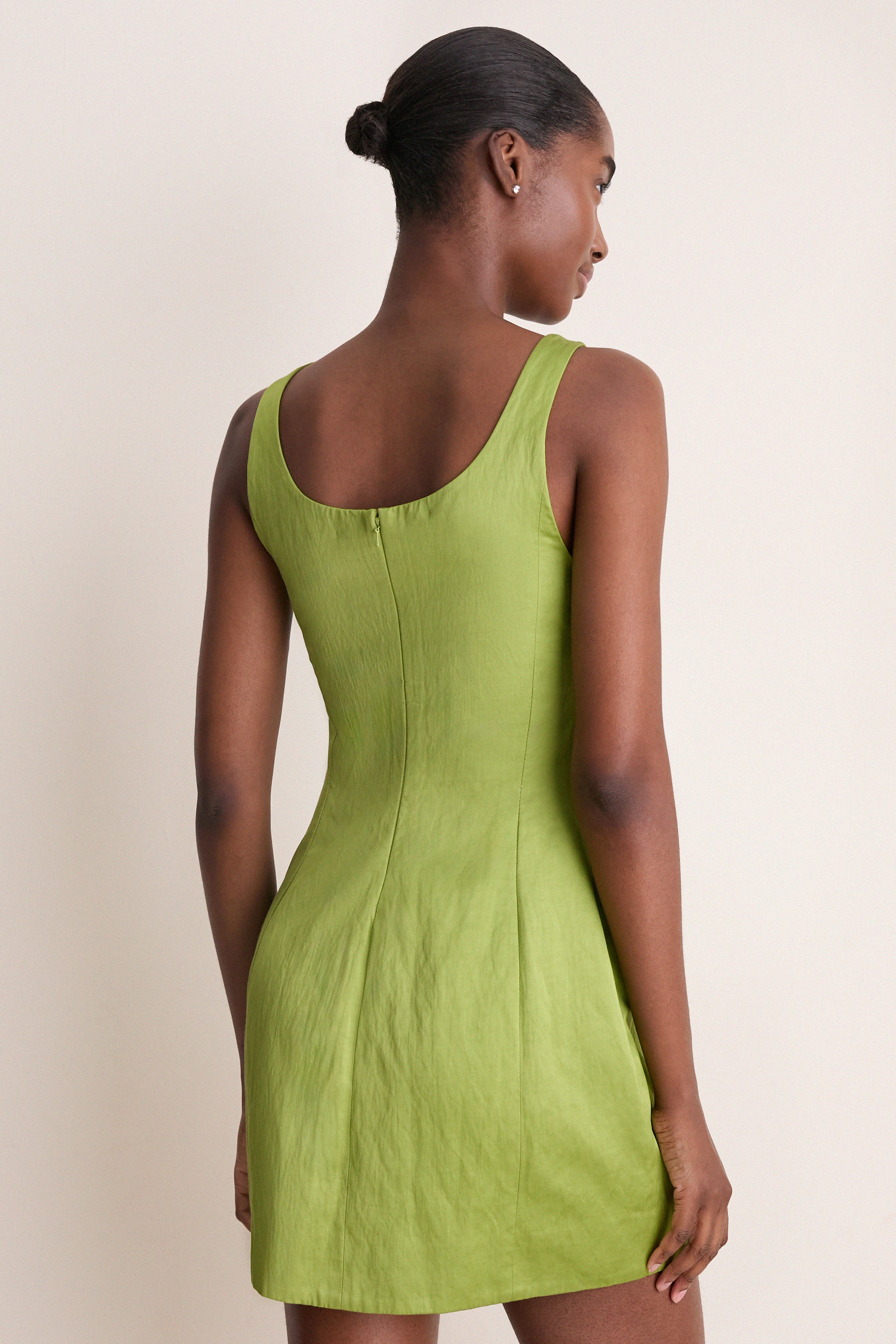 Meadow Green Faye Mini Dress