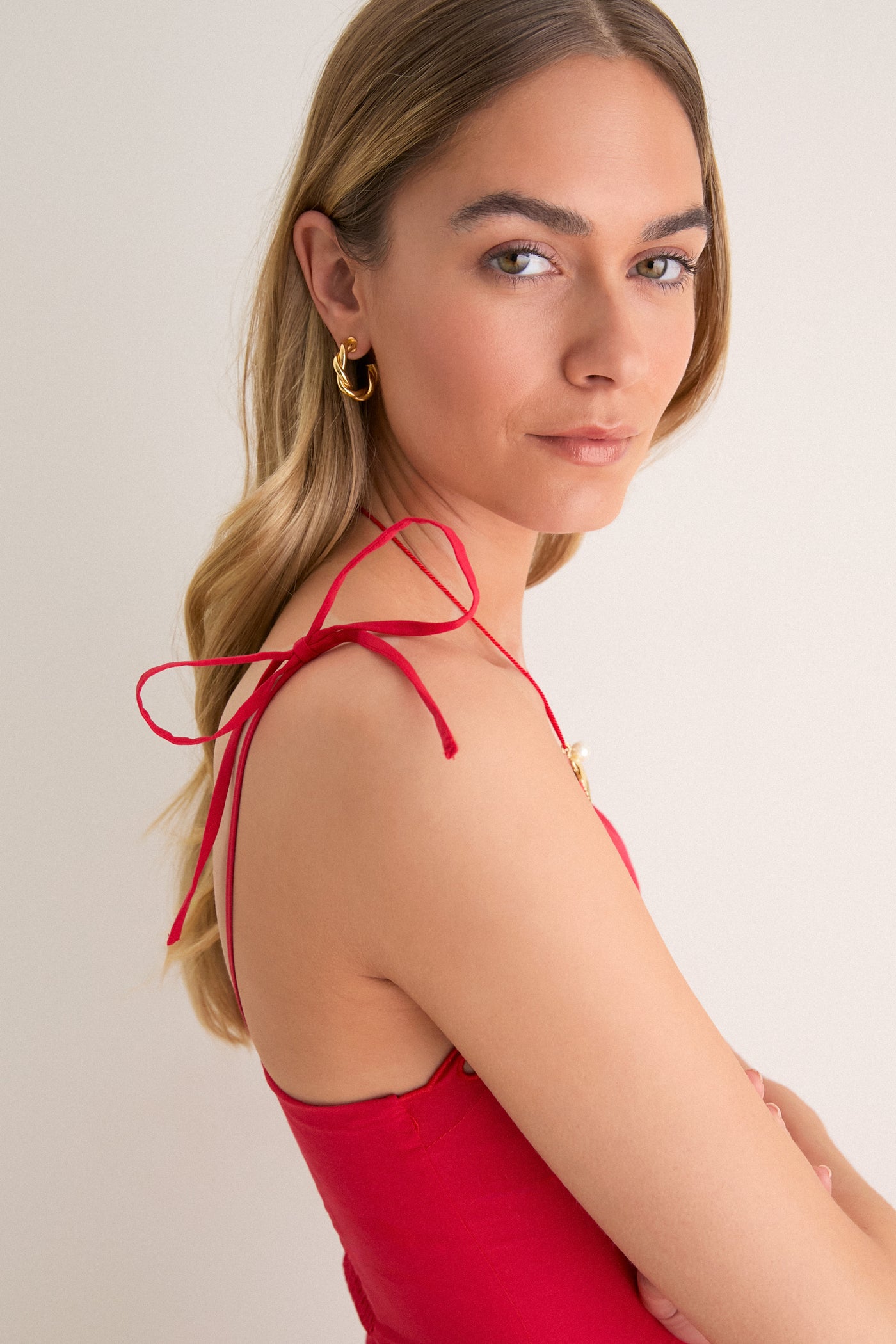moon river red dress Red V Neck Sleeveless Maxi Dress | Wedding Guest Dress MOD&SOUL