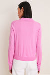 Carnation Pink Cashmere Silk Theo Polo