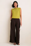 Pear Cashmere Silk Sleeveless Ava Shell