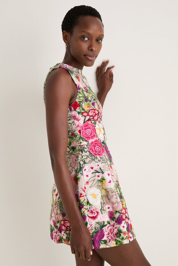 Multi Floral Mesh Flora Mini Dress | ELLIATT Multi Floral Mesh Flora Mini Dress | ELLIATT