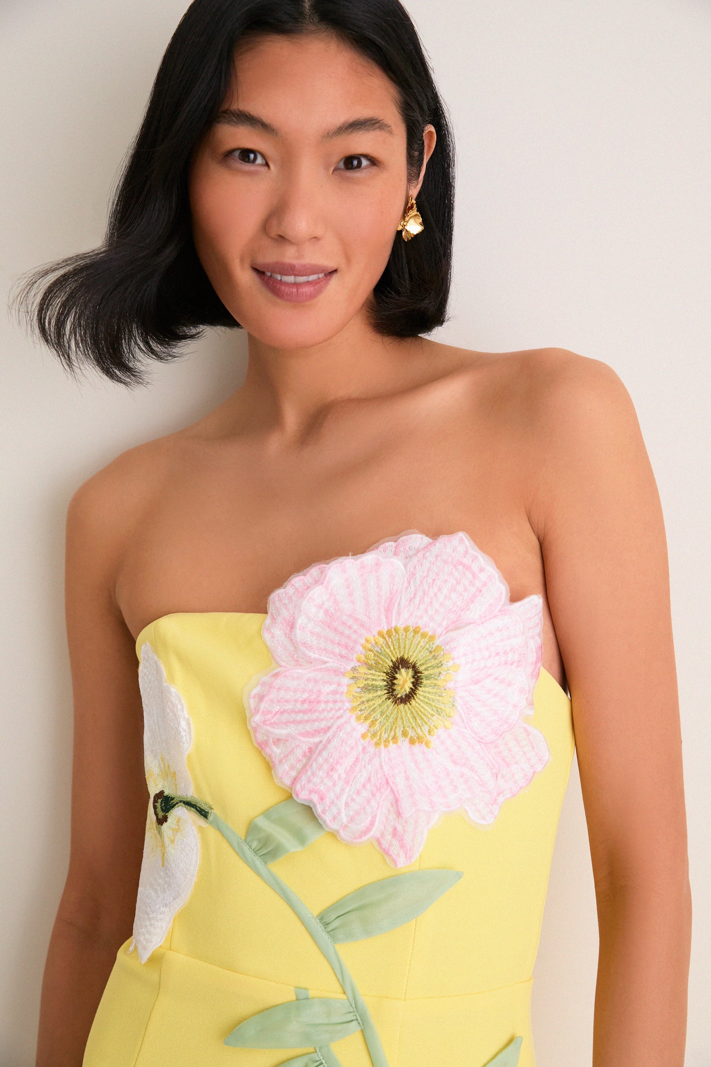 Yellow Hope Midi Dress