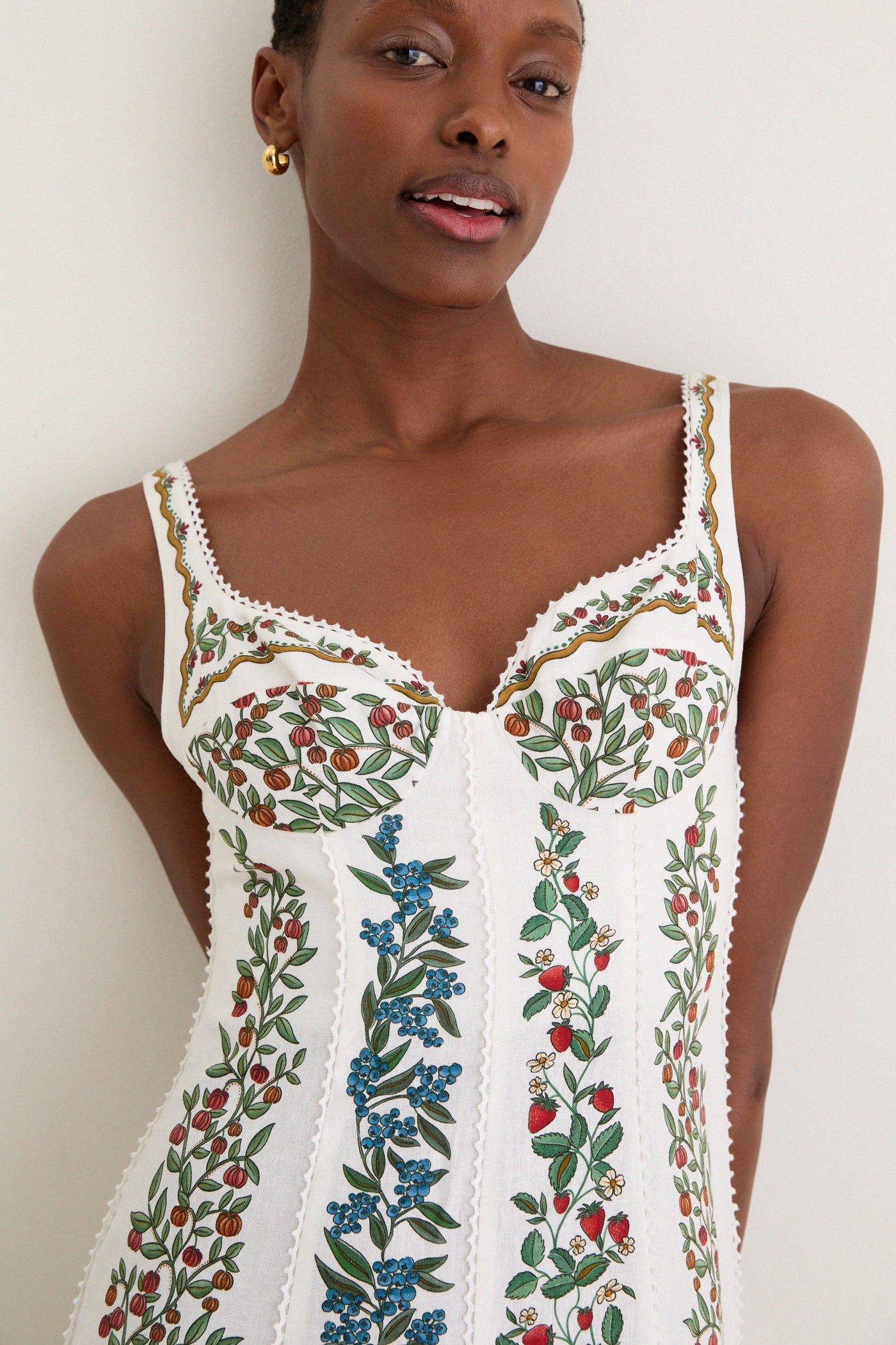 Farm Rio Fruit Beauty Off-White Maxi Dress Off-White / M Farm Rio Fruit Beauty Off-White Maxi Dress Off-White / M