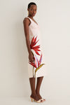 Strelitzia Sand Midi Dress