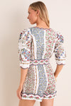 Fruit Beauty Off-White Romper