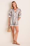Fruit Beauty Off-White Romper