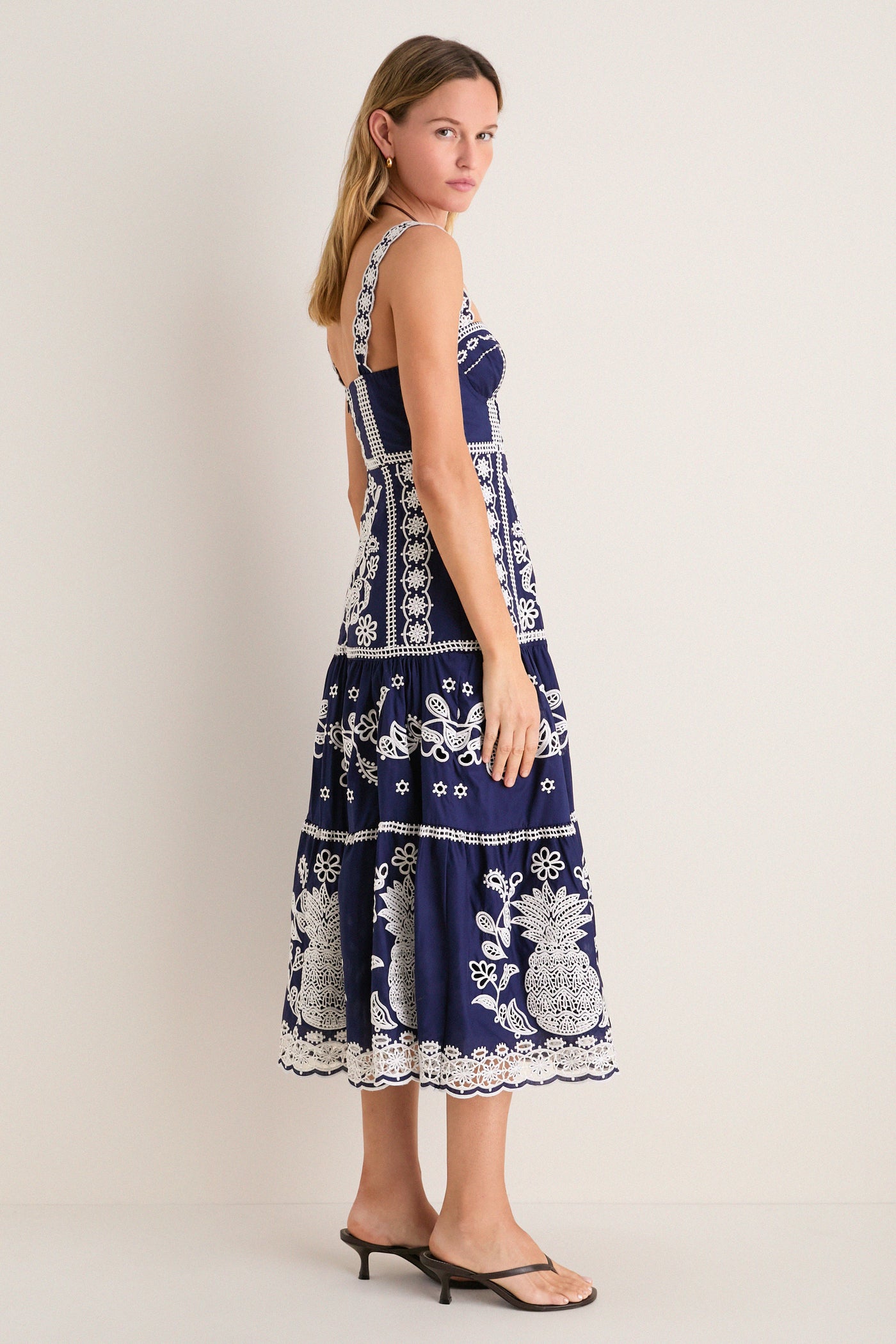 Farm Rio Richelieu Midi Dress Farm Rio Richelieu Midi Dress
