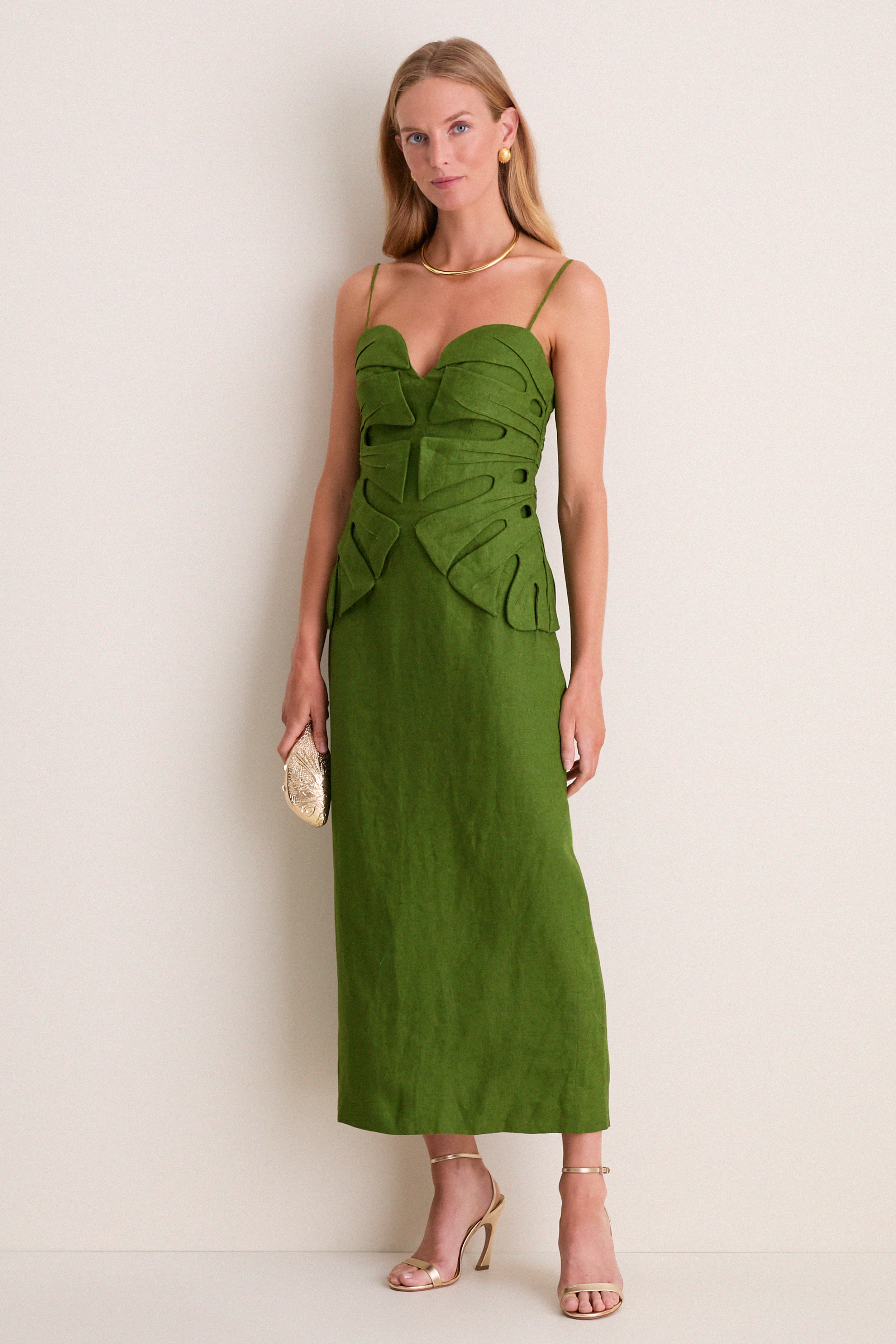 Green Monstera Leaf Maxi Dress | Farm Rio