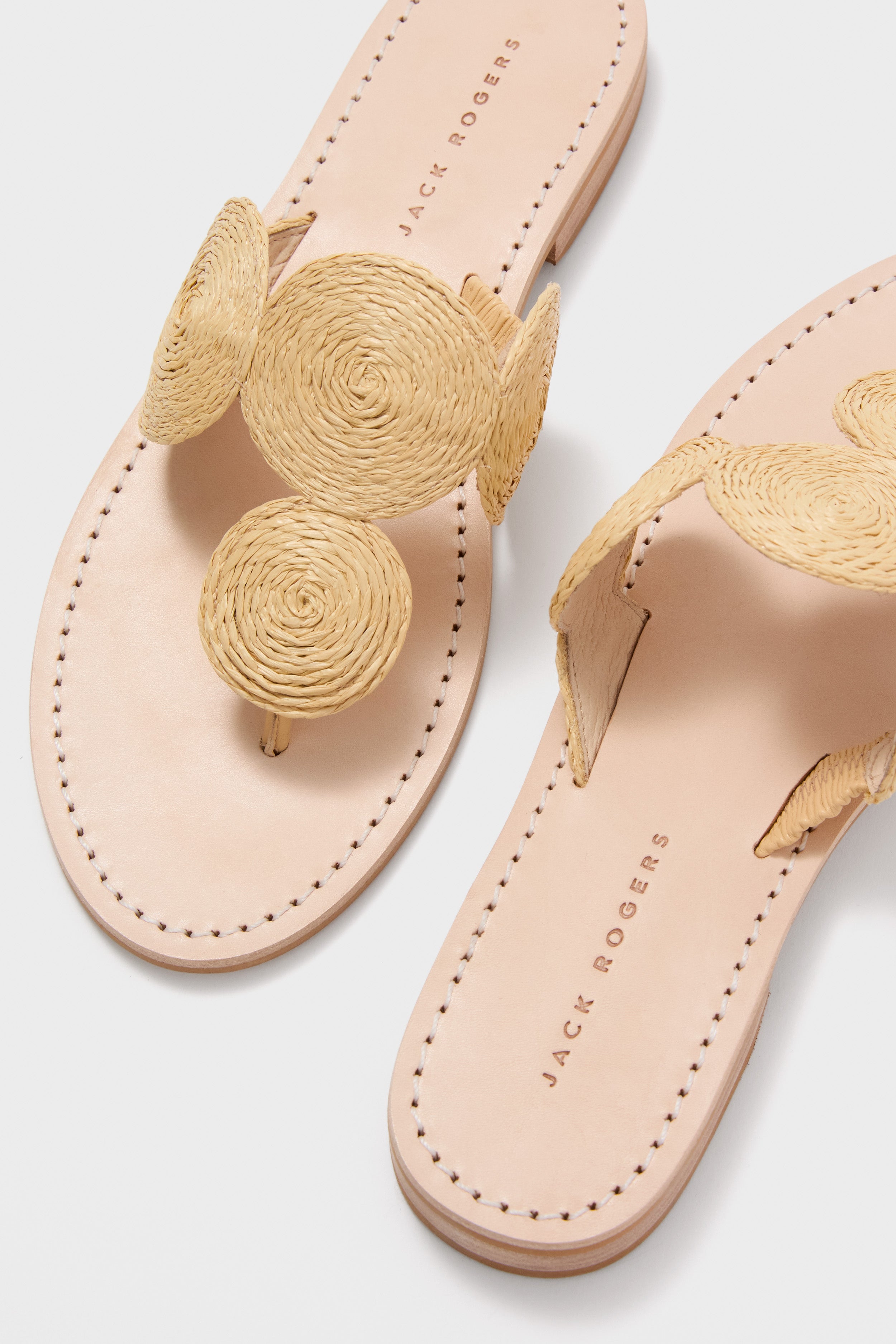 Natural Margo Flat Raffia Sandals | Jack Rogers