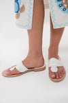 White Jacks Flat Sandals
