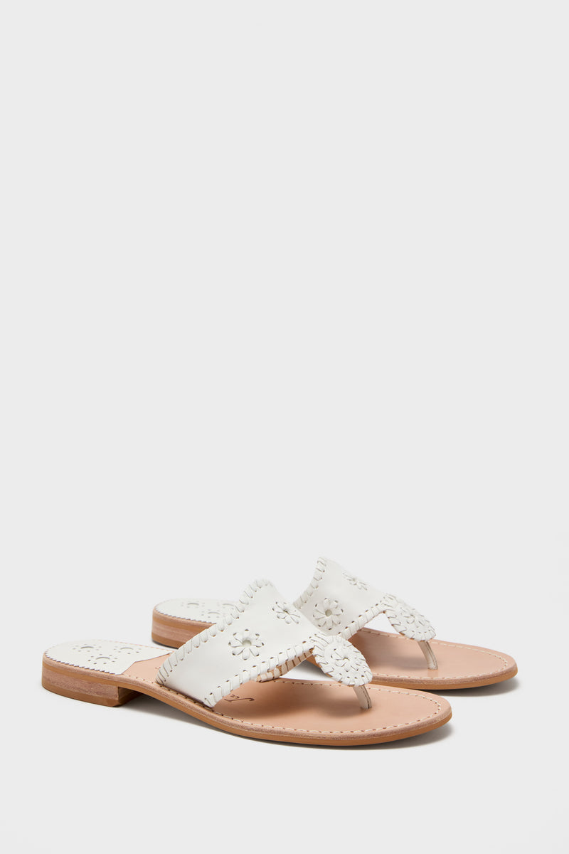 White Jacks Flat Sandals