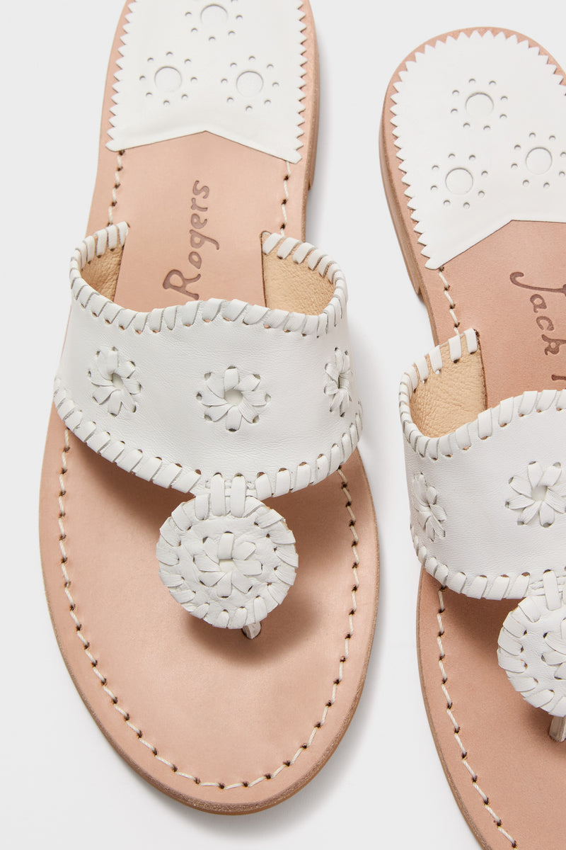 White Jacks Flat Sandals