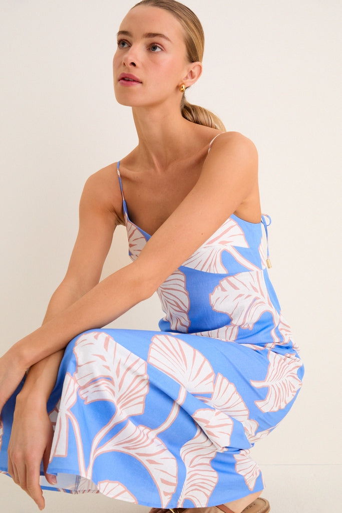 blue and ivory dress Take a Bow Mini Dress - Ivory and Blue, Large | Hazel and Olive