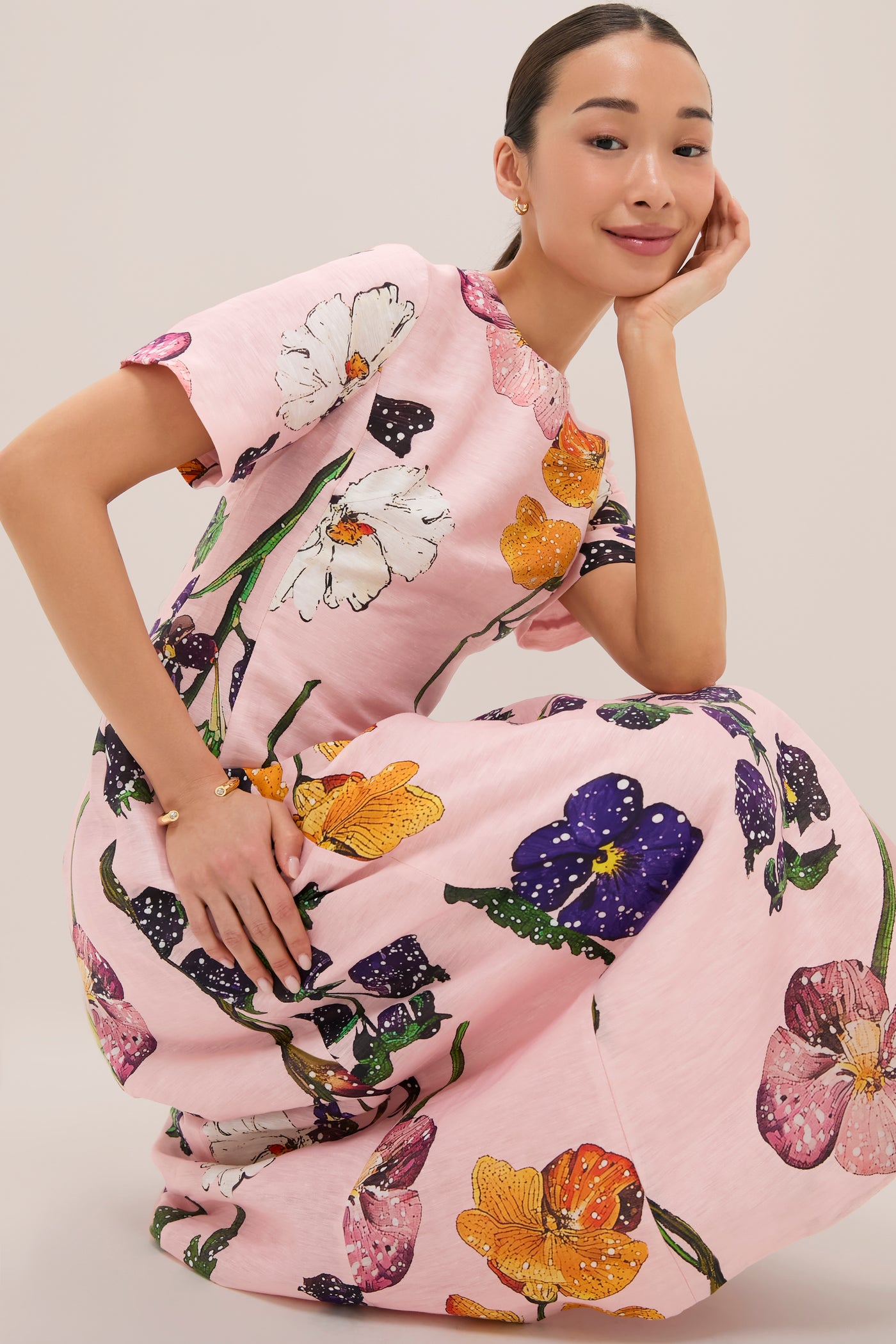 wild bloom midi dress Wildbloom Caroline Midi Dress