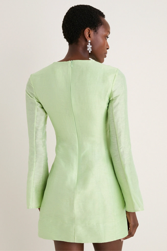 Juniper Green Suzanne Applique Mini Dress | Leo Lin Juniper Green Suzanne Applique Mini Dress | Leo Lin