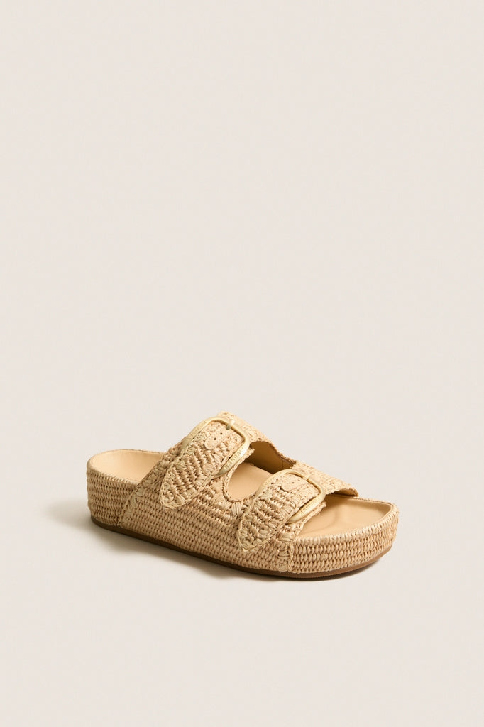 Natural Chunky Woven Nico Sandals | Loeffler Randall