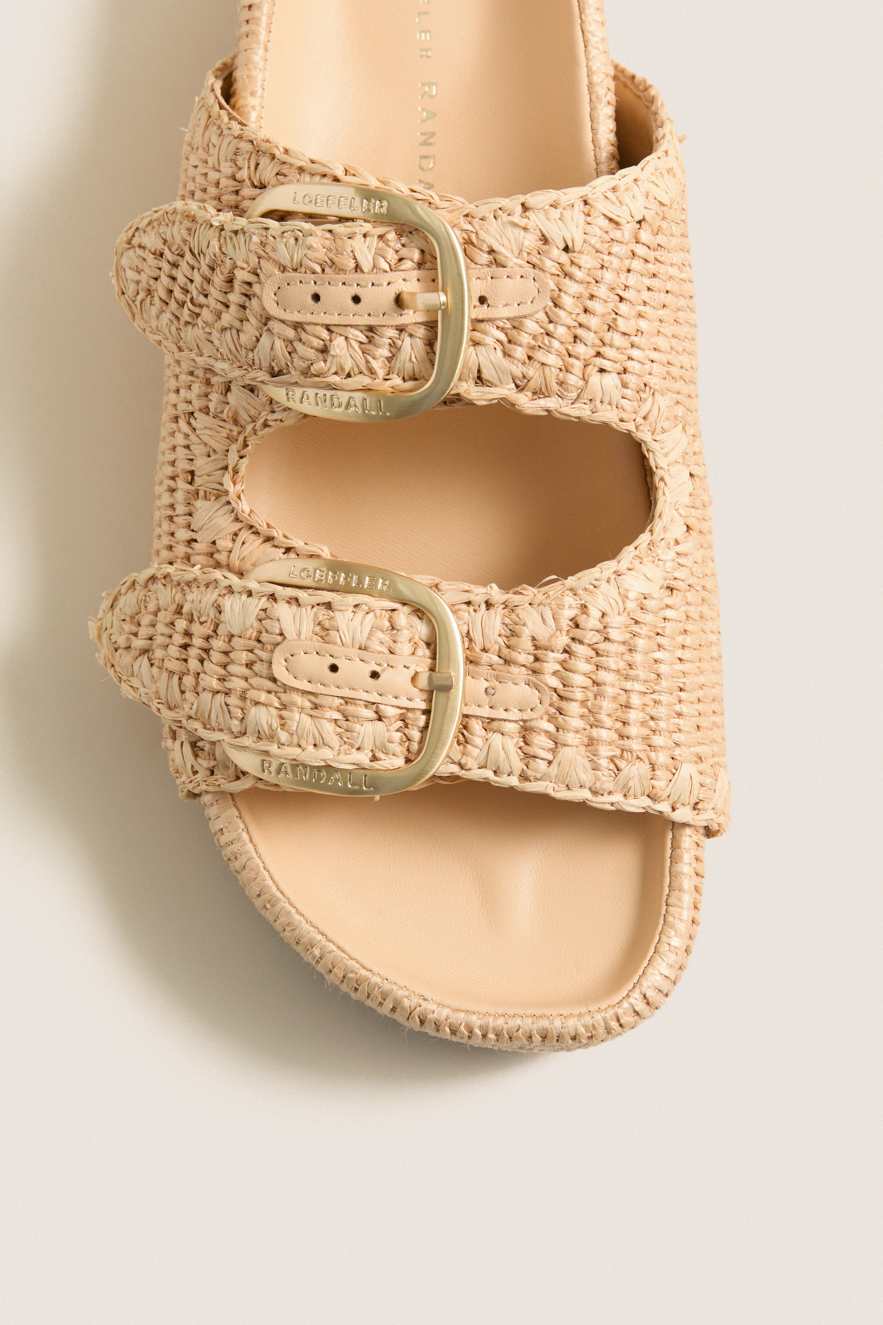 Natural Chunky Woven Nico Sandals | Loeffler Randall