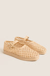 Natural Crochet Raffia Rita Flats