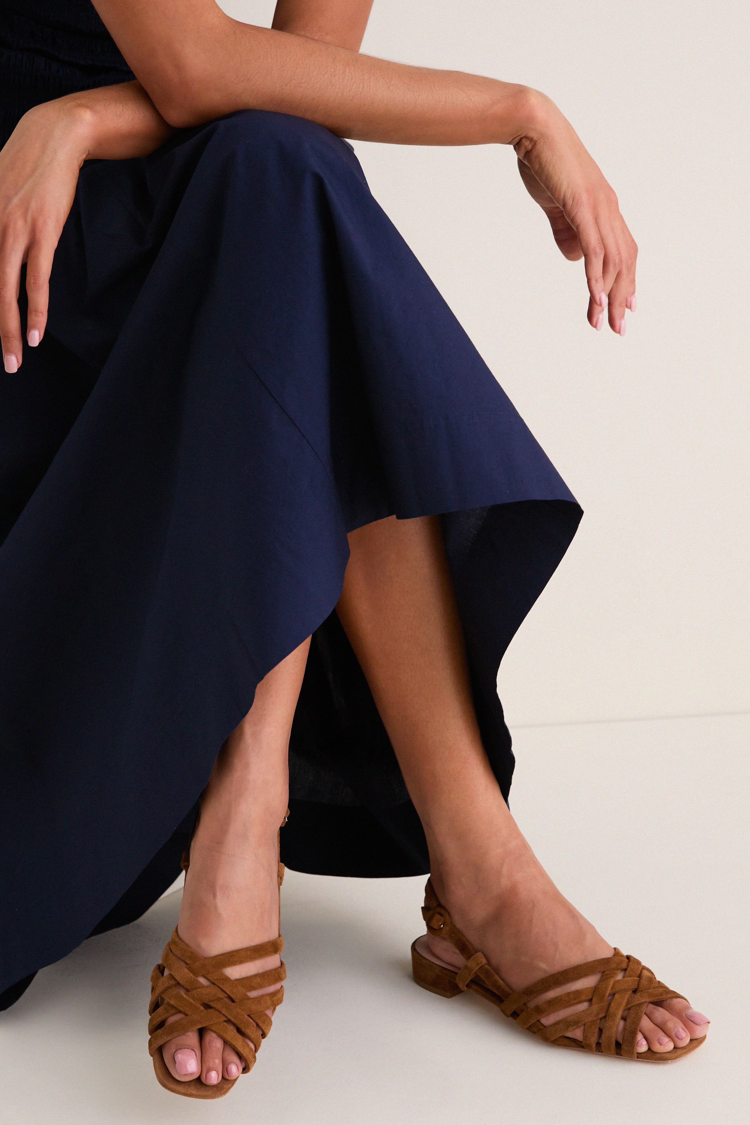 Cacao Suede Shelly Sandals | Loeffler Randall
