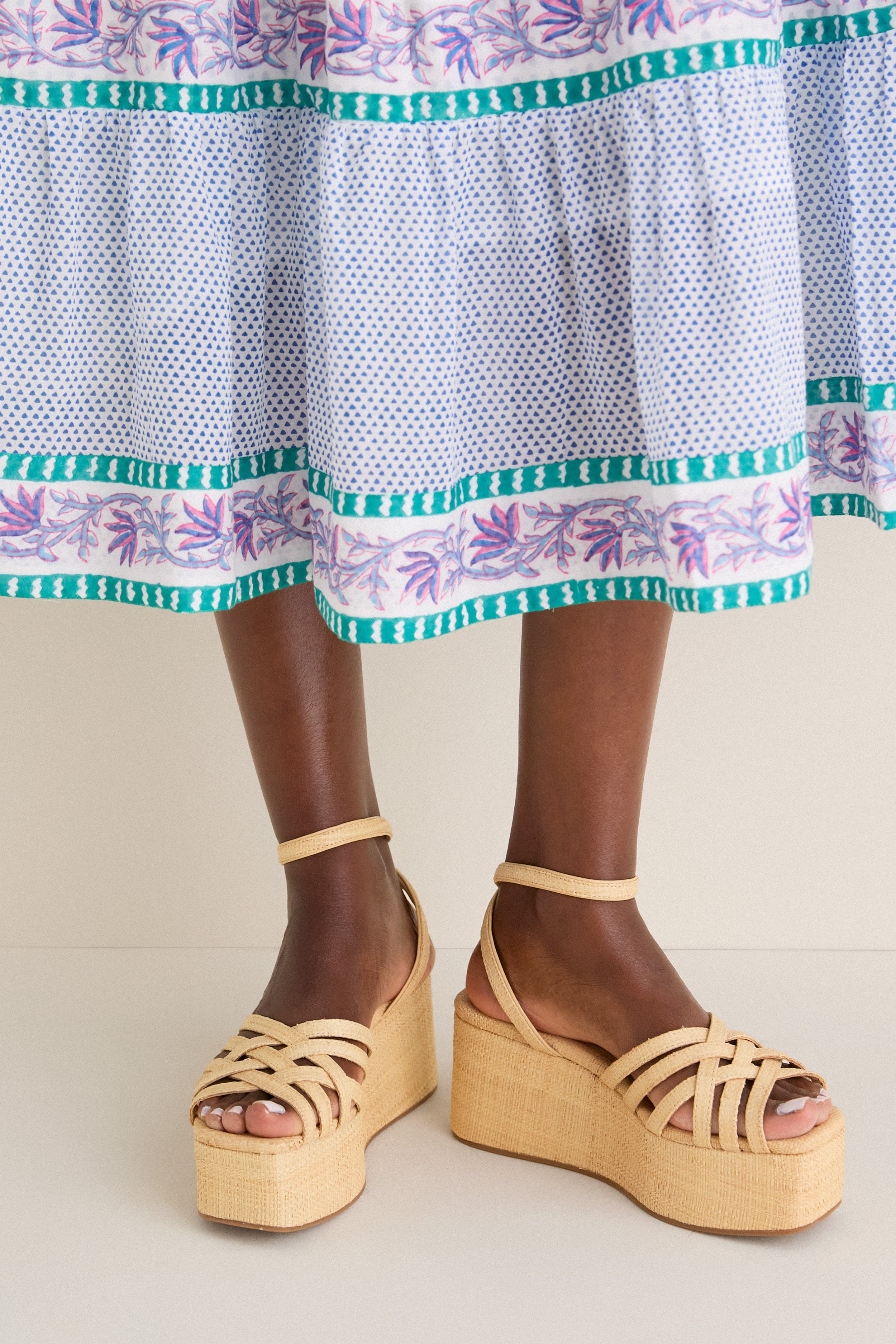 Natural Raffia Channing Platforms | Loeffler Randall