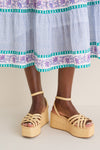 Natural Raffia Channing Platforms