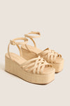 Natural Raffia Channing Platforms