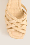 Natural Raffia Channing Platforms