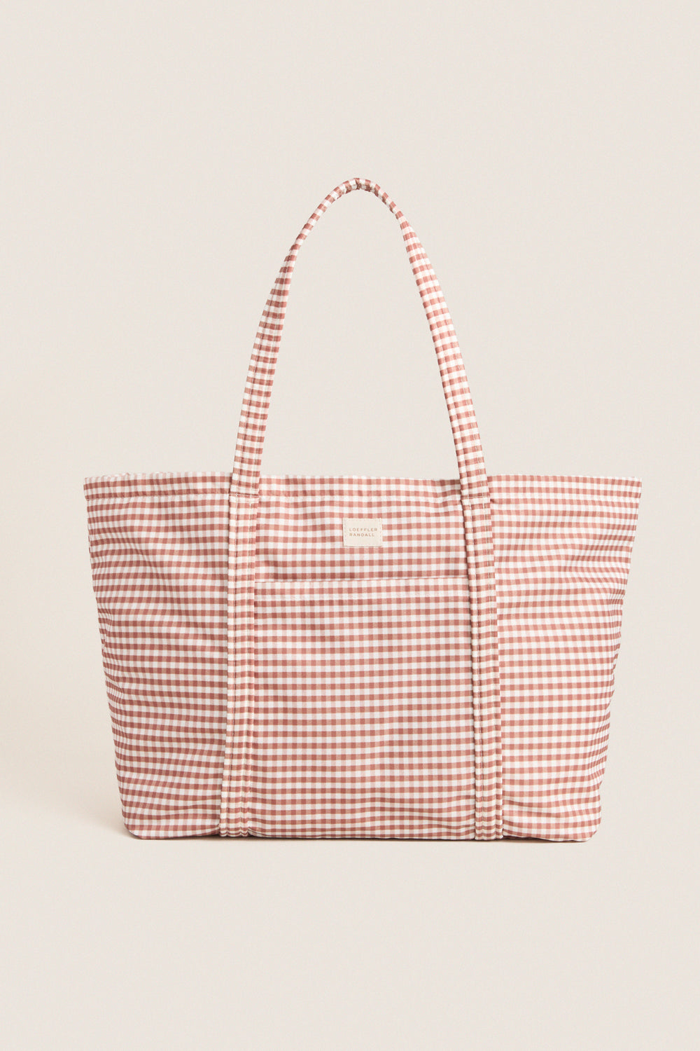 Brown Gingham Dina Tote