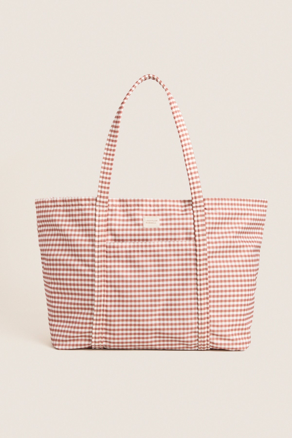 Brown Gingham Dina Tote
