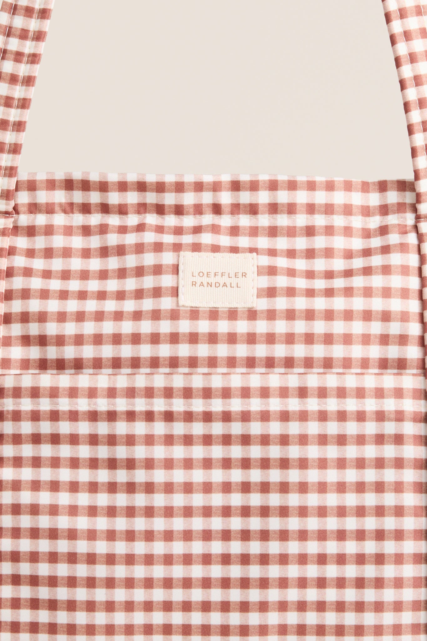 Brown Gingham Dina Tote