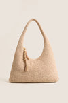 Natural Crochet Raffia Willow Tote Bag