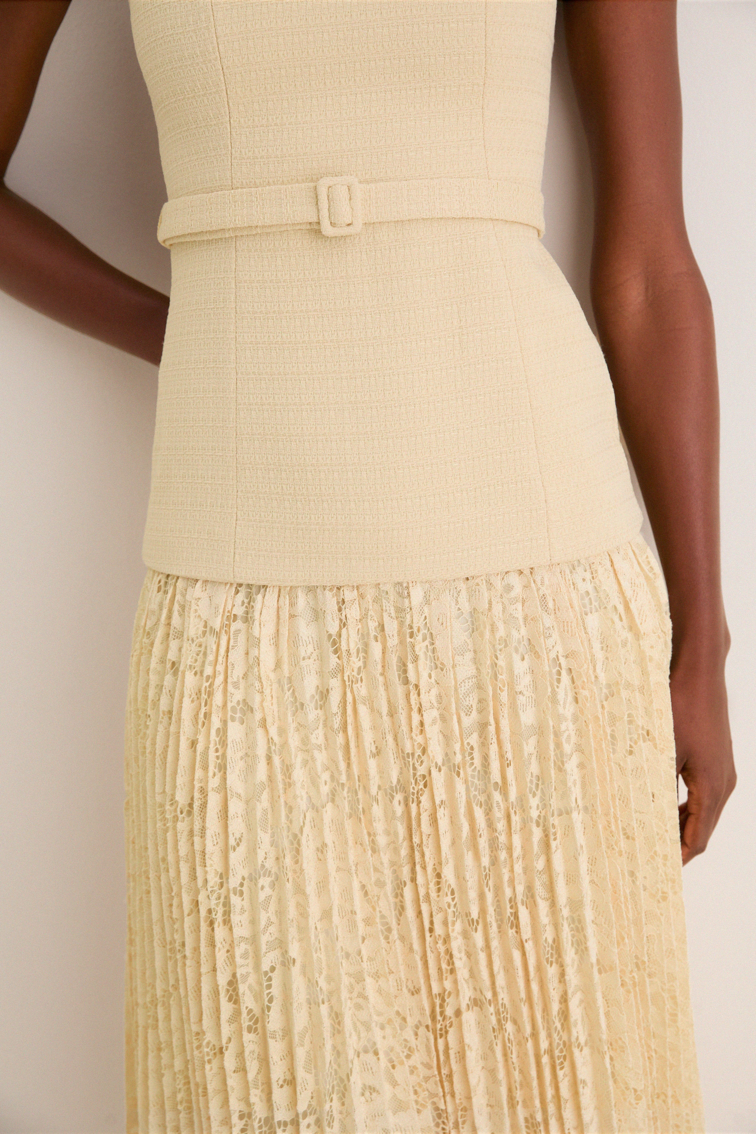 Yellow Caitlin Midi Dress
