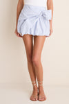 Blue Stripe Nyomi Mini Skirt