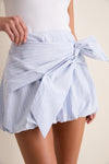 Blue Stripe Nyomi Mini Skirt