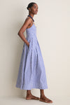 Cobalt and White Madeline Dress