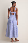 Cobalt and White Madeline Dress