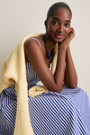 Cobalt and White Madeline Dress