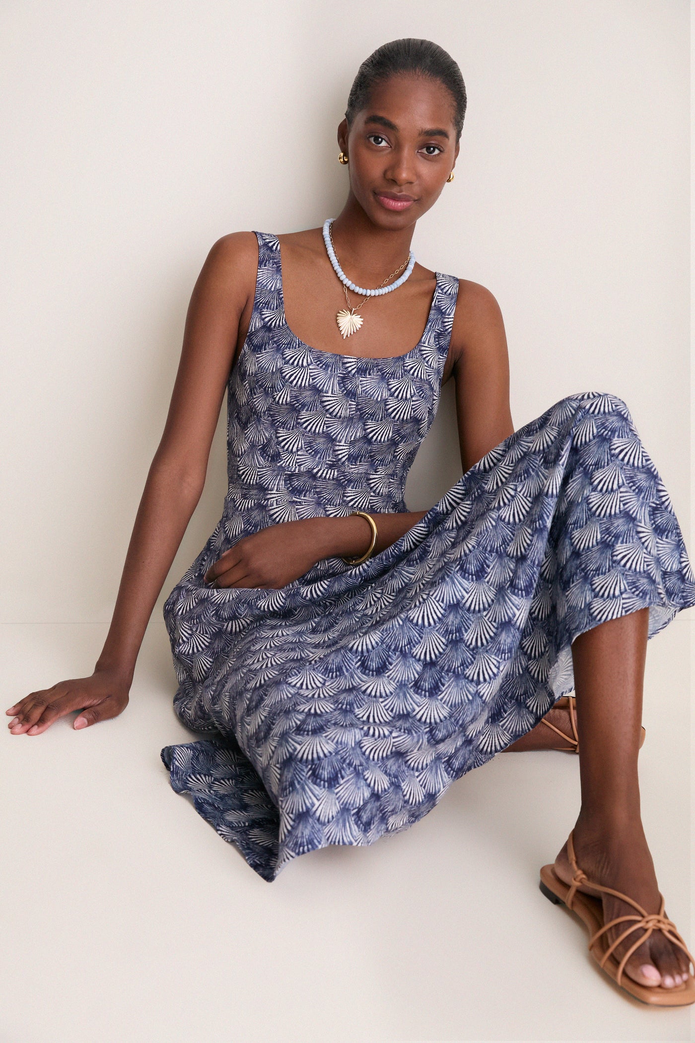 sleeveless a-line maxi dress Orange Sleeveless Floral Ruffle A-Line Maxi Dress