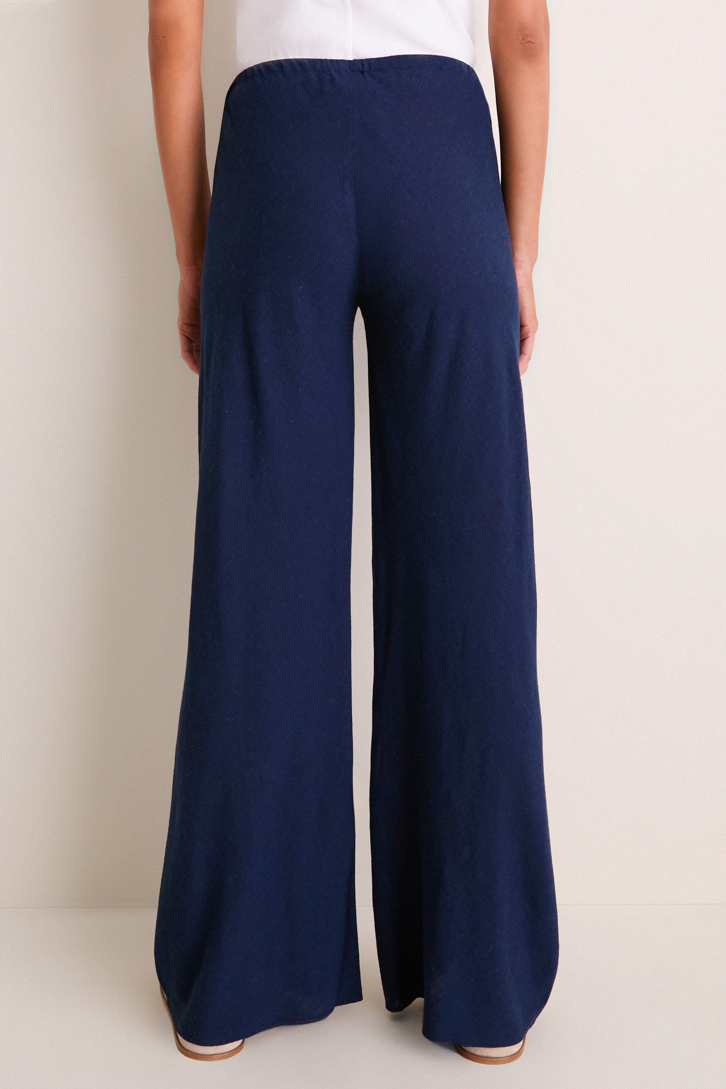パンツ coyseio Strap Line Pants navy Midnight Linen Colby Pant | La Ligne