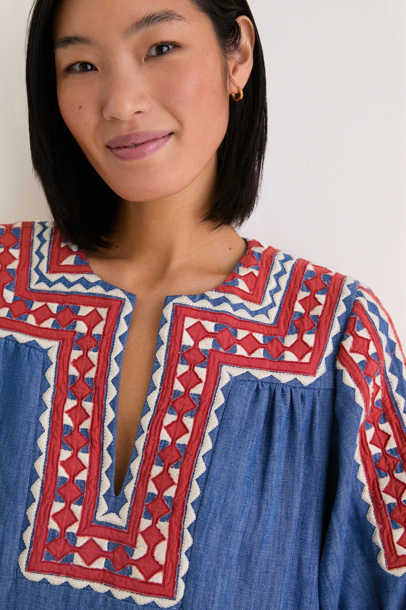 Multi Stina Chambray Mini Dress