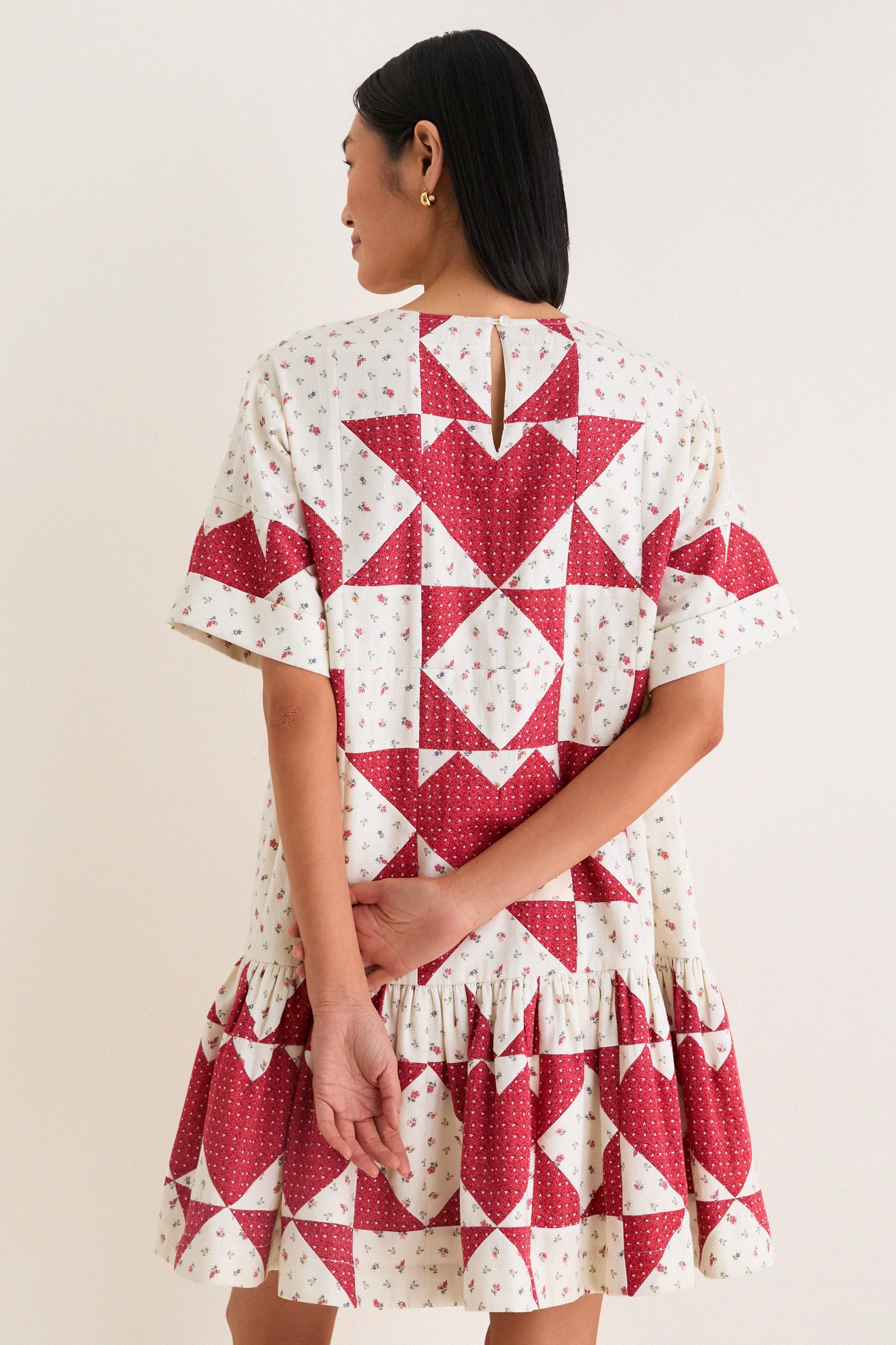 Multi Dorothy Patchwork T-Shirt Dress