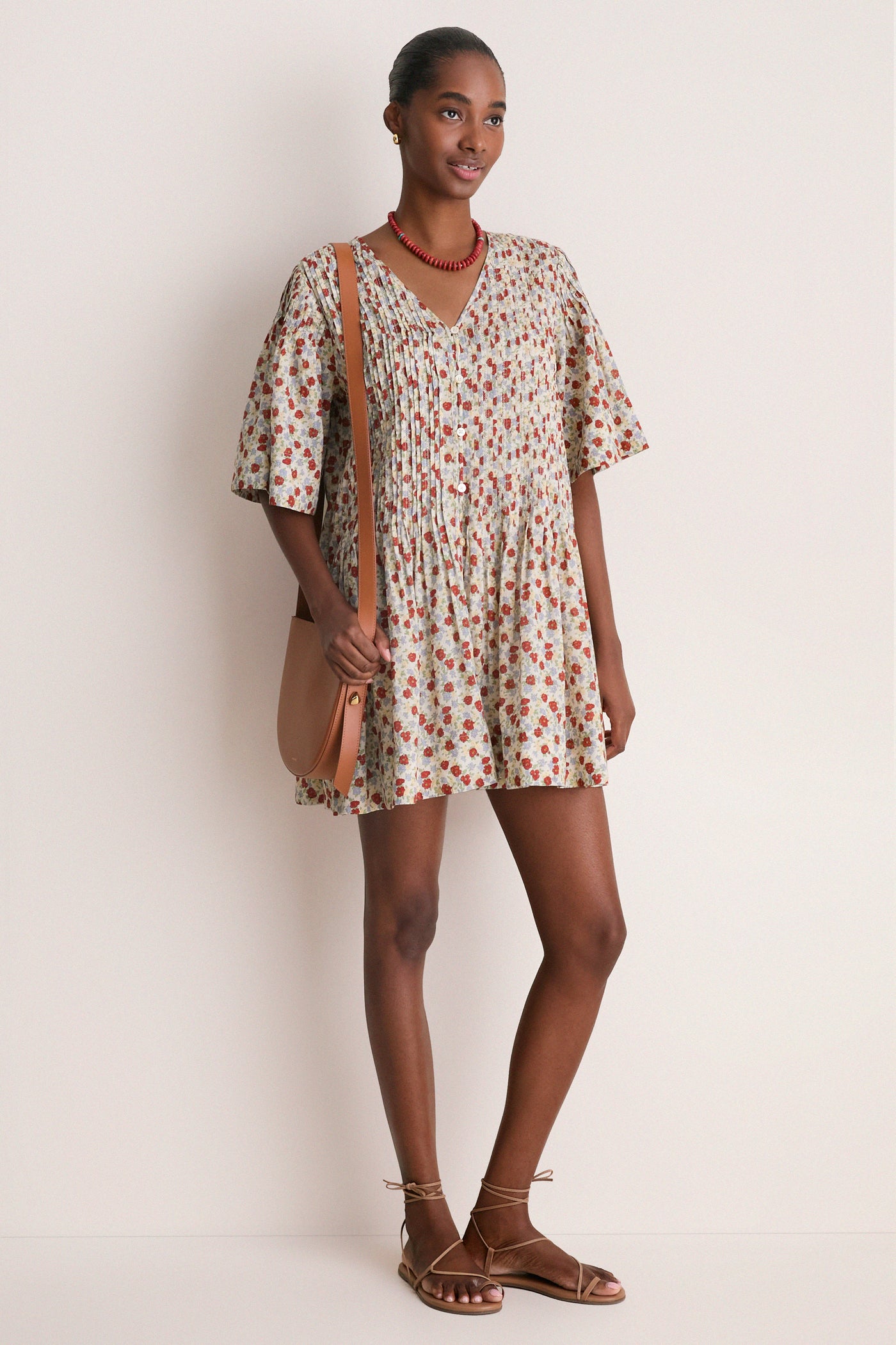 Multi Viera Print Mini Dress