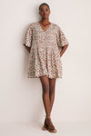 Multi Viera Print Mini Dress