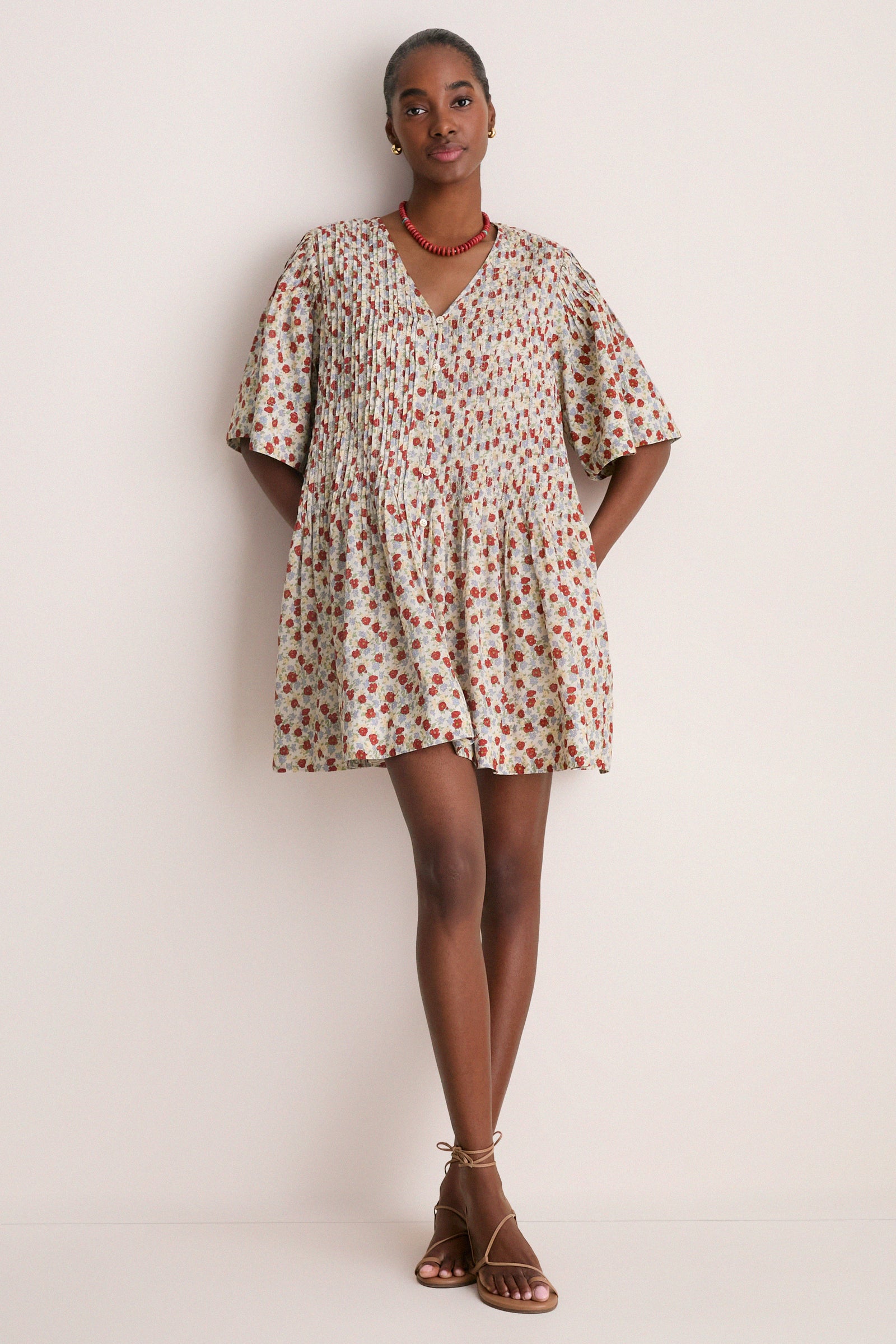 Multi Viera Print Mini Dress