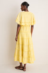 Yellow Eleannora Embroidery Dress