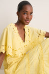 Yellow Eleannora Embroidery Dress