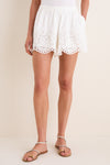White Gardener Embroidery Shorts