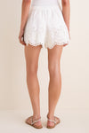White Gardener Embroidery Shorts