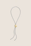 High Polish Gold Art Heart Bolo Tie