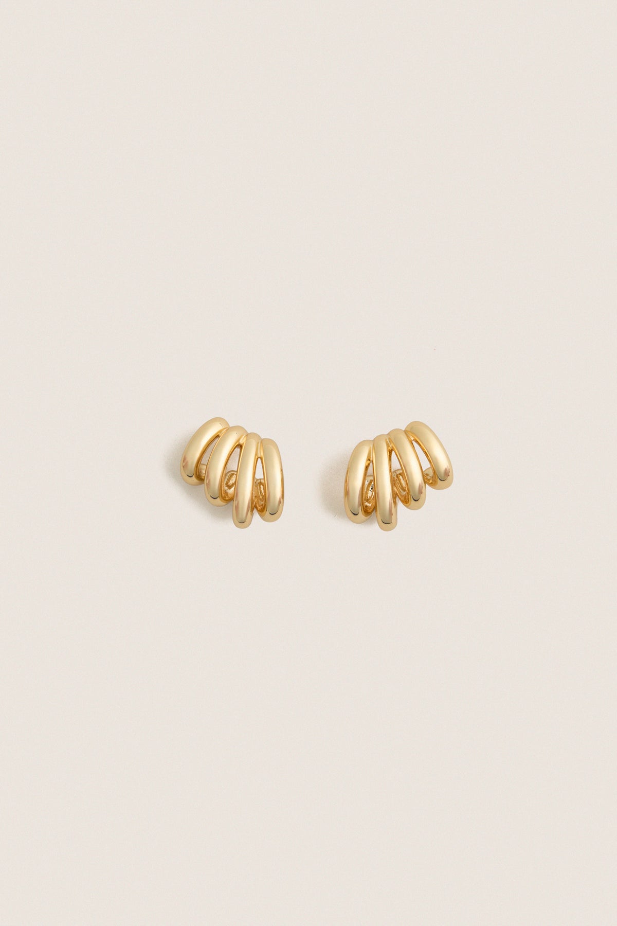 High Polish Gold Monroe Earrings